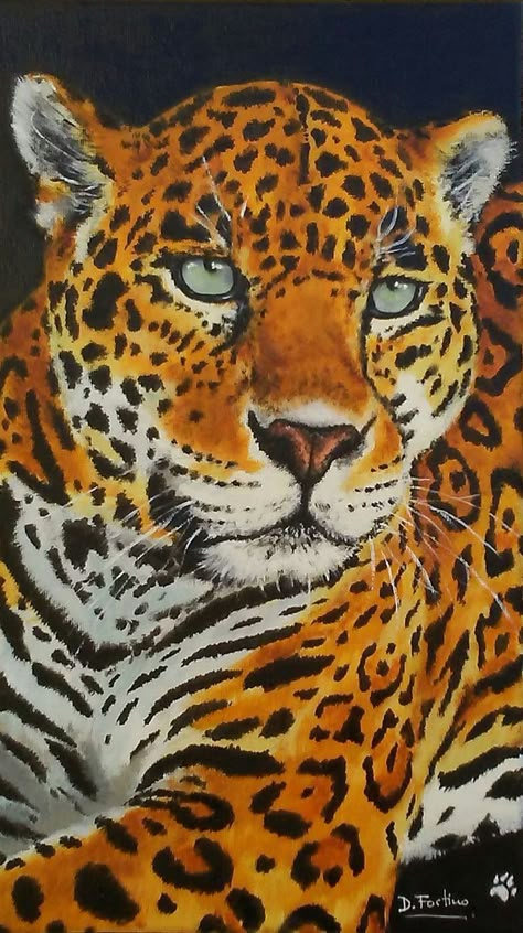 Wild Cat Painting, Pantera Nails, Jaguar Painting, Leopard Drawing, Safari Art, Gold Art Painting, Jaguar Print, Jungle Art, Geometric Design Art