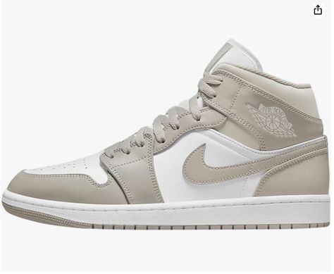 Air Jordan 1 Mid Linen, Jordan 1 Mid Linen, Perfect Sneakers, Nike Air Jordan 1 Mid, Style Sportif, Cute Nike Shoes, Cute Nikes, Nike Air Jordan 1, Air Jordan 1 Mid