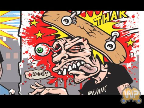 Tony Hawk American Wasteland, American Wasteland, Reggae Art, Hawk Tattoo, Trippy Cartoon, Graffiti Wildstyle, Graffiti Piece, Skate Art, Bad Cats