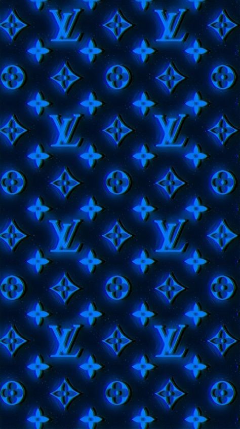 Blue Luis Viton Wallpaper, Blue Lv Wallpaper, Royal Blue Iphone Wallpaper, Blue Louis Vuitton Wallpaper, Dear Aesthetic, Drip Azul, Lv Background, Royal Blue Aesthetic, Lv Wallpaper