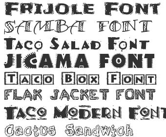 Download free fonts in Foreign Look, Mexican category from a list of 18 fonts. Displaying 1-40 on this page. Mexican Graffiti, Restaurant Font, Mexican Fonts, Mexican Colors, Bullet Journal For Beginners, Graffiti Letters, Monster Truck Party, Tacos And Tequila, Fiesta Theme