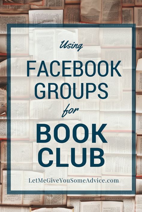 Need an easy way to organize your book club? Find out how Facebook Groups works for keeping my whole book club on the same page without cluttering up an inbox. Book Club Names, Womens Book Club, Book Club Recommendations, Online Book Club, Book Club Reads, Book Discussion, Great Books To Read, About Books, Facebook Groups