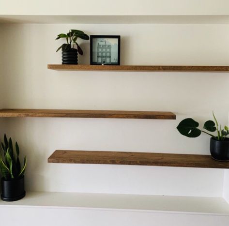 Lounge Shelves, Floating Shelving, Floating Shelf Hardware, Walnut Floating Shelves, Walnut Wood Color, Metal Floating Shelves, Rustic Wood Floating Shelves, Modern Floating Shelves, Floating Shelves Living Room