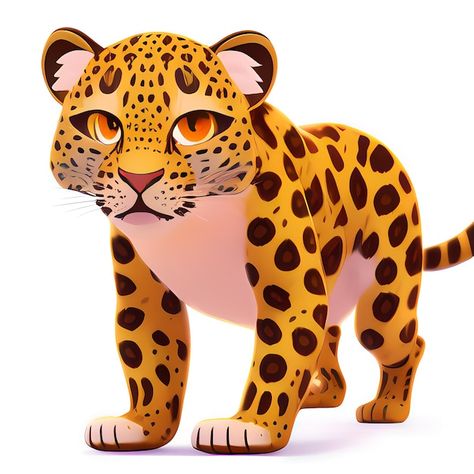 Leopard cartoon character cute little an... | Premium Photo #Freepik #photo #cheetah #jaguar #leopard #predator Leopard Cartoon, Leopard Illustration, Glasses Ideas, Jaguar Leopard, Painted Glasses, Alphabet Activities, Cute Little Animals, Animal Illustration, Vector Photo