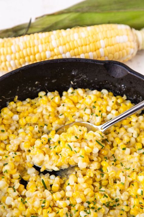 Fried Corn On The Cob Recipe, Frozen Corn Recipes, Fried Corn Recipe, Good Side Dishes, Meatloaf And Mashed Potatoes, Southern Fried Corn, Fried Corn Recipes, Fried Corn, Corn Recipe