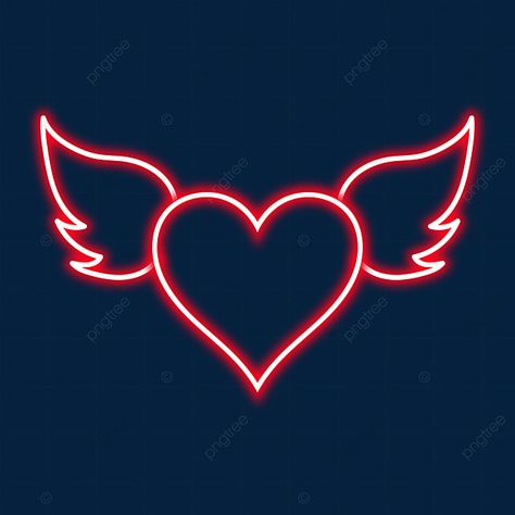 Dil Png Logo, Dil Png Hd, My Love Png, Dil Png, Heart With Angel Wings, Neon Vector, Facebook Cover Photos Hd, Valentine Vector, Valentines Day Wallpaper