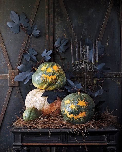 The Best Outdoor Halloween Decorations | Martha Stewart Scary Birds, Quoth The Raven Nevermore, Owl Pumpkin, Outdoor Halloween Decorations, Spooky Halloween Decorations, Pumpkin Carving Ideas, Halloween Decorating, Halloween Inspiration, Fall And Halloween