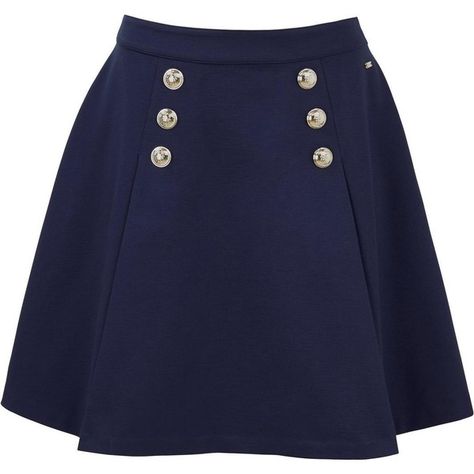 Tommy Hilfiger Fekla Sailor Skirt ($125) ❤ liked on Polyvore featuring skirts, sailor skirts, tommy hilfiger skirts, tommy hilfiger and blue skirt Cassandra Goth, Sailor Skirt, Big Skirts, Daily Outfit Inspiration, Crop Top Outfits, Blue Skirt, Pleated Midi Skirt, Skirt Design, Clothing Ideas