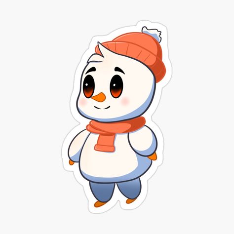 Get my art printed on awesome products. Support me at Redbubble #RBandME: https://www.redbubble.com/i/sticker/Chibi-Snowman-by-ChibiHaven/161092871.EJUG5?asc=u Chibi Snowman, Snowman Sticker, Chibi Stickers, Sparkling Eyes, Winter Magic, Cute Snowman, Dad Hats, Mouse Pad, Sticker Design