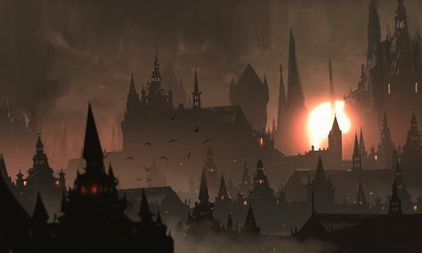 Bloodborne Wallpapers - Album on Imgur Bloodborne Concept Art, Bloodborne Art, Dark Castle, Black Castle, Game Sprites, 다크 판타지, Fantasy City, Bloodborne, Fantasy Setting