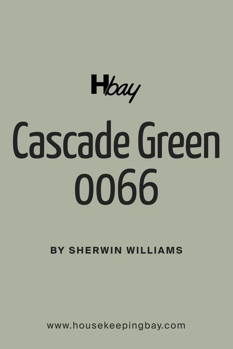 Cascade Green SW 0066 Paint Color By Sherwin-Williams Cascade Green Sherwin Williams Bedroom, Cascade Green Sherwin Williams, Sherwin Williams Cascade Green, Contented Sherwin Williams, Heirloom Projects, Cascade Green, Zyla Colors, Green Front Doors, Light Sea Green