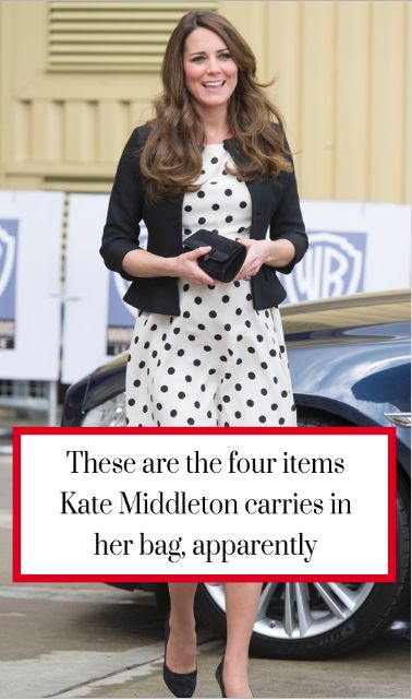 The four items Kate Middleton carries around in her handbag Kate Middleton Handbags, Kate Middleton Style Casual, Middleton Style Casual, Kate Middleton Bags, Kate Middleton Shoes, Purse Outfit, Royal Family News, Kate Middleton Style, Royal Engagement