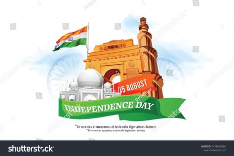 illustration of 15 august Happy Independence Day of India Indian monument and Landmark with background , poster, card, banner #Ad , #Affiliate, #Independence#Day#India#Happy August Wishes, Independence Day Hd Wallpaper, Independence Day Dp, Independence Day Hd, Happy Independence Day Quotes, Independence Day Status, Independence Day Quotes, Happy Independence Day India, Independence Day Wishes