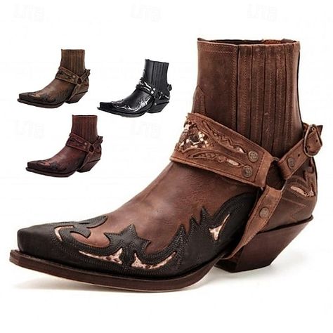 Botas Cowboy, Boots Biker, Mens Boots Online, Custom Cowboy Boots, Dresses With Cowboy Boots, Fashion Cowboy Boots, Western Ankle Boots, Music Events, Men’s Boots