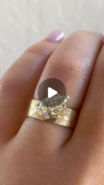 Kasia Jewelry on Instagram: "Just when we thought we couldn’t get anymore obsessed… custom Maribel came into play, designed to pear-fection with the dreamiest Diamond at the center 🍐  Working with Kasia directly through our custom process, this lucky lady opted for a 1.5ct, SI2 clarity, J color, Pear Brilliant cut, GIA-certified Diamond that is simply swoon-worthy. With movement that dances in the light and flows like water, captivating is an understatement. Congratulations to the sweet couple!  Have a vision for your next jewelry story addition? Don’t be shy, let’s see how Kasia can work her magic for you 😉 - link in bio.  kasia jewelry. custom engagement ring. unique engagement rings. non traditional engagement ring. custom design. funky engagement rings. proposal." Funky Engagement Rings, Unique Engagement Rings Non Traditional, Engagement Rings Non Traditional, Kasia Jewelry, Rings Proposal, Traditional Engagement Ring, Engagement Ring Custom, Traditional Engagement, Copper Jewellery