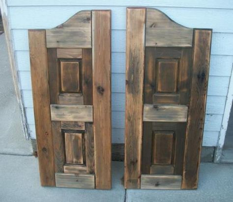 Saloon Doors, Door Diy Projects, Western Living Room, Western Saloon, Western Bedroom Decor, Western Rooms, Western Kitchen, Doors Ideas, Western Furniture