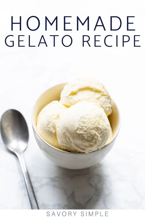 Gelato Base Recipe, Homemade Gelato, Fancy Ice Cream, Gelato Recipe, Gelato Ice Cream, Ice Cream Maker Recipes, Flavor Combinations, Homemade Ice Cream Recipes, Frozen Custard