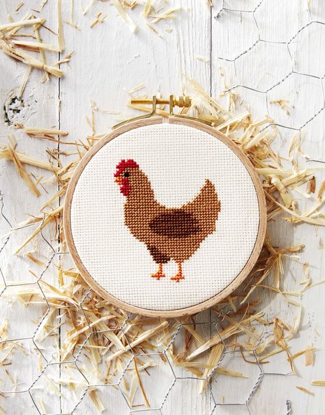 Free Cross Stitch Patterns Printable, Chicken Cross Stitch, Free Cross Stitch Patterns, Easy Cross Stitch Patterns, Cat Cross Stitch Pattern, Small Cross Stitch, Animal Cross Stitch Patterns, Pola Kristik, Pola Sulam