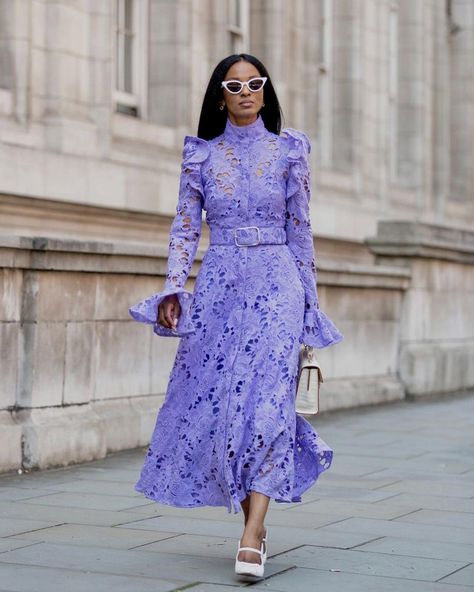 Lace Butterfly, Butterfly Sleeve, Fashion Attire, Butterfly Sleeves, Sleeve Midi Dress, Midi Dress With Sleeves, Winter Season, The Fall, Lavender