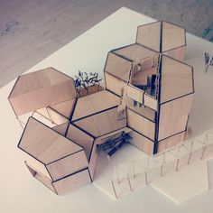 Hexagonal Architecture, Hexagon House, Maquette Architecture, Module Design, Concept Models Architecture, Architecture Concept Diagram, Arch Model, Architecture Model Making, Architecture Concept Drawings