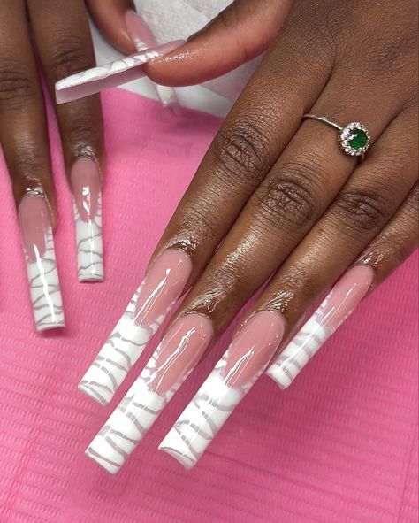 #frenchnails #xlnails #xxlnails #longnails #phillynails Long Nails Long Lashes Meme, Fye Nails, Nails Inspired, White French Tip, Long Nail, Stiletto Nails Designs, Long Acrylic Nail Designs, Drip Nails, White French