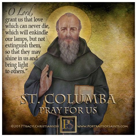 Saint Columba is considered one of Irelands 12 Apostles loved by both the Irish and Scots. Iona Abbey, Happy Feast Day, Saints Prayers, St Columba, St Dymphna, Happy Feast, Saints Quotes, Saint Quotes Catholic, 12 Apostles