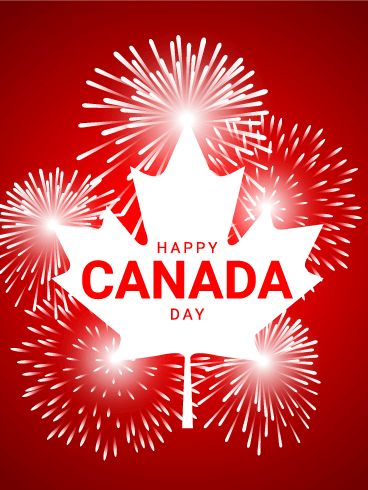 Let's Celebrate - Happy Canada Day Card: Nothing says celebration quite like bright colors and fireworks. Lucky for you, this Canada Day card has both of them! The animated fireworks add a fun element, and the bursts really help make this birthday card stand out. Throw in the maple leaf and red and white colors, and you have the perfect example of Canada Day celebration. Time to snag this awesome birthday card! Canada Day Pictures, Canada Day Images, Canada Independence Day, Happy Birthday Canada, Independence Day Wishes, Kawartha Lakes, Happy Canada Day, O Canada, Canadian History