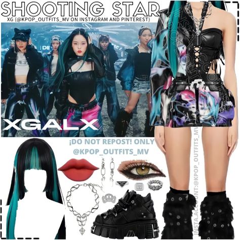 Xg 8th Member Outfits, Xg Outfits, Kpop Photoshoot, Kpop Fits, Group Outfits, Kpop Concert Outfit, Casual Attire For Women, Kpop Concert, Preformance Outfits