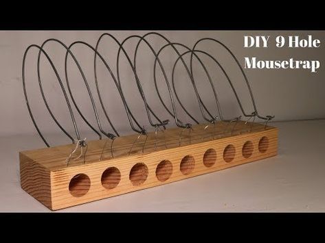 How To Build A 400 Year Old Style Mascall Spring Mousetrap (9 Holes) - DIY Mouse Trap - YouTube Rat Traps That Work, Best Mouse Trap Bait, Diy Mouse Trap, Mouse Traps That Work, Mouse Trap Diy, Electric Mouse Trap, Live Mouse Trap, Bucket Mouse Trap, Mouse Trap Game