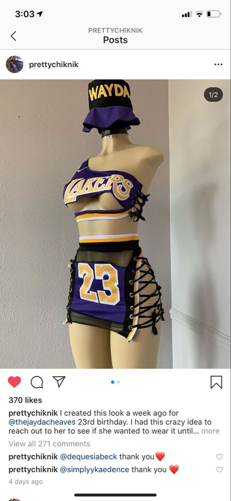 Two Piece Jersey Outfit, 23 Jersey Outfit, Baddie Jersey Outfits, Custom Jersey Outfit, Custom Jersey Dress, Jersey Party Outfit, Chloe Bailey Outfits, Jersey Dress Outfit, Birthday Outfit Ideas