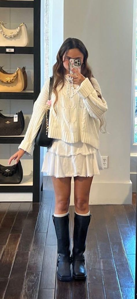 Valery Cruz's Amazon Page Cute Dress Outfits Winter, Food Market Outfit Ideas, Light Skirt Outfits, Skirt With Shoes Outfit, Going To See The Nutcracker Outfit, Cozy Christmas Day Outfit, New Orleans Day Outfit, Fancy Nyc Outfit, Colorful New Years Eve Outfit