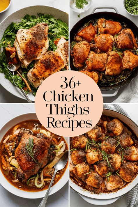 36+ Quick and Delicious Chicken Thigh Recipes to Make Tonight! Perfect for Busy Weeknights!

Satisfy your dinner dilemma with quick and tasty chicken thigh recipes that are perfect for busy weeknights. These meals are easy to prepare and bursting with flavor. Enjoy simple ingredients like garlic soy sauce lemon herbs and spices for a delightful family feast. Your taste buds will thank you! https://foodeau.com/chicken-thighs-recipes Chicken Thigh Lunch Ideas, Boiled Chicken Thigh Recipes, Korean Chicken Thigh Recipe, Chicken Thigh Cutlet Recipes, Chicken Thigh Tomato Recipe, Chicken Thigh Recipes Asian, Chicken Thigh Meals, Roast Chicken Thigh Recipes, Chicken Thigh Dinner