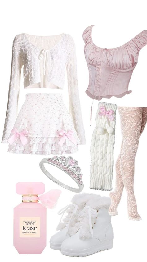 Perfect for fall Light Pink Outfit Aesthetic, Angel Outfit Aesthetic, Light Pink Outfit, Pink Outfits Aesthetic, The Best Aesthetic, Girly Christmas Gifts, Best Aesthetic, Girly Christmas, Pink Angel