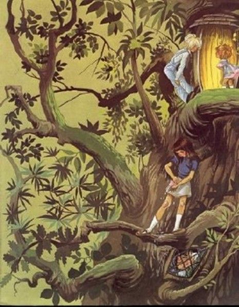 The Faraway Tree, The Magic Faraway Tree, Enid Blyton Books, Faraway Tree, Wood Illustration, Favorite Childhood Books, Enchanted Wood, School Murals, Enid Blyton