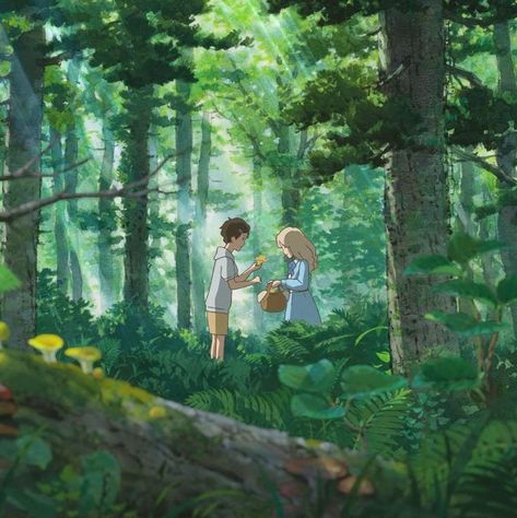 When Marnie Was There, Personajes Studio Ghibli, Studio Ghibli Background, Chihiro Y Haku, Studio Ghibli Characters, Ghibli Artwork, Studio Ghibli Movies, Studio Ghibli Art, Ghibli Art