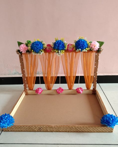 Kankotri Tray Decoration Ideas, Decoration Idea For Engagement, Chhab Decoration Idea For Engagement, Chab Decoration Ideas, Chab Decoration Wedding, Chhab Decoration Idea, Kankotri Decoration Ideas, Chhab Decoration, Handmade Hamper