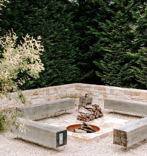 Sunken Fire Pits, Fire Pit Landscaping, Designer Store, Stone Fire Pit, Sunken Garden, Fire Pit Seating, Fire Pit Area, Fire Features, Rustic Gardens