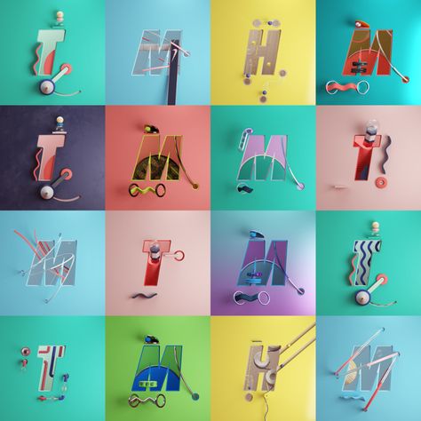 3d Branding, 3d Type, Air Max Day, Primitive Design, 3d Typography, Design Palette, Nike Id, 36 Days Of Type, Motion Graphic