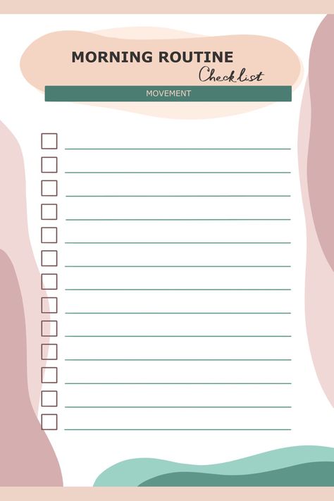 Morning Checklist Template, Daily Routine Checklist Template, Morning Routine To Do List, Daily Routine Schedule Planner, Blank Morning Routine Printable, Routine Printables Free, Morning Routine Planner Free Printables, Morning Routine Checklist Template, Daily Routine Checklist Free Printable