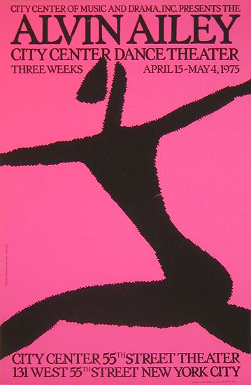 Alvin Ailey City Center Dance Theater Ben Shahn, Famous Dancers, Ballet Posters, Vintage Theatre, Milton Glaser, Alvin Ailey, Vintage Dance, Vintage Advertising Posters, Dance Poster