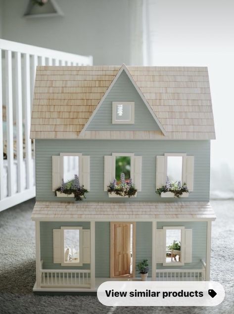 Vermont Farmhouse Jr Dollhouse, Vermont Farmhouse Jr, Vermont Farmhouse, Dollhouse Interior, Real Good Toys, Dollhouse Design, Doll House Plans, Doll House Crafts, Dollhouse Projects