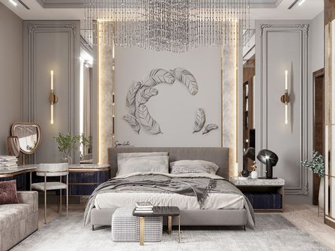 master neoclassical bedroom Neo Classical Bedroom, Modern Guest Bedroom Ideas, Classical Bedroom, Bedroom Design Luxury, Guest Bedroom Inspiration, Neoclassical Interior Design, Modern Guest Bedroom, Classic Bedroom Design, Bedroom Interior Design Modern