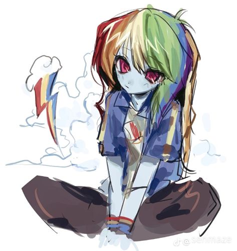 Rainbow Dash Hair Hairstyles, Rainbow Dash Equestria Girls Icon, Mlp Rainbow Dash Human, Male Rainbow Dash, Rainbowdash Icon, Rainbow Dash Pfp, Rainbow Dash Fanart, Mlp Rainbow Dash, Rainbow Dash Human