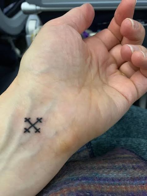 Coptic Cross Tattoo, Christian Cross Tattoos, Church Tattoo, Cross Tattoo On Wrist, Catholic Tattoos, Sacred Tattoo, Coptic Cross, Cross Tattoos For Women, Cross Tattoos