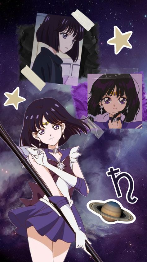 Saturn Aesthetic Wallpaper, Sailor Saturn Aesthetic, Sailor Moon Pfp, Saturn Aesthetic, Sailor Moon Jupiter, Sailor Saturn Crystal, Moon Pfp, Arte Sailor Moon, Sailor Moon Stars