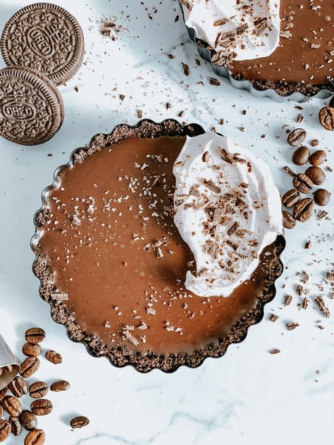 Coffee Tart Recipes, Mocha Tart, Beautiful Tarts, Desserts For Wedding, Mocha Pie, Sweet Food Photography, Mini Tart Recipes, Cocoa Powder Recipes, Chocolate Tarts Recipe