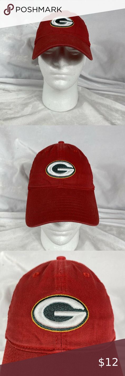 Green Bay Packers Reebok Hat Cap Red Strap Back Mens American Family Insurance Green Bay Packers, Hat Cap, Green Bay, Insurance, Hats, Green, Red, Closet, How To Wear