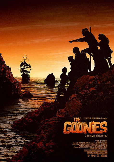 THE GOONIES Goonies Art, Los Goonies, Goonies Movie, 80s Movie Posters, Movie Synopsis, Image Moto, Old Movie Posters, The Goonies, Image Film