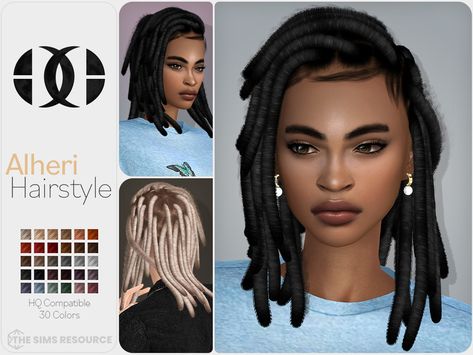 Sims 4 Cc Hair Plaits, Box Braids Sims 4 Cc, Ts4 Afro Hair, Afro Hair Twists, Sims 4 Afro Hair, Female Dreads, Legacy Challenge, Cc Makeup, Sims 4 Black Hair