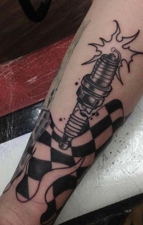 Money Maker Tattoo, Spark Plug Tattoo, Hotrod Tattoos, Traditional Tattoo Drawings, Car Tattoos, Tattoo Designs Men, Spark Plug, Tattoo Drawings, Flash Tattoo